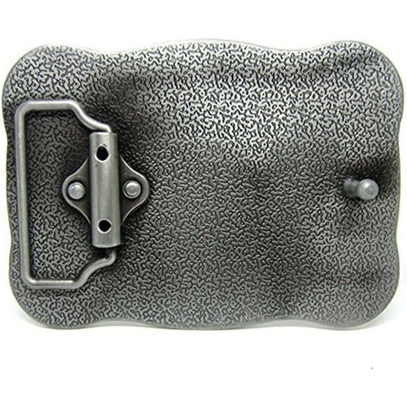 ❤️ Western Cowboy Ladies Boots Belt Buckle Vintage Oval Belt Buckle Silver - Picture 3 of 3